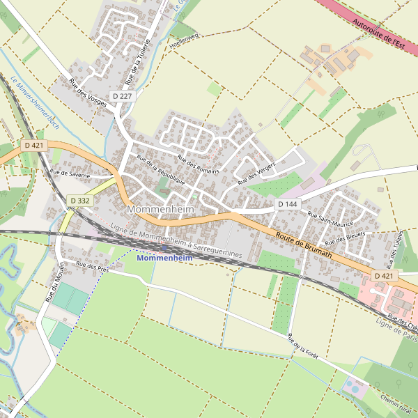 Carte des hotels à Mommenheim Thumbnail