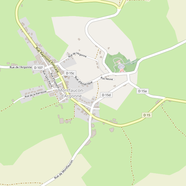 Carte des bedandbreakfast à Montfaucon-d'Argonne Thumbnail
