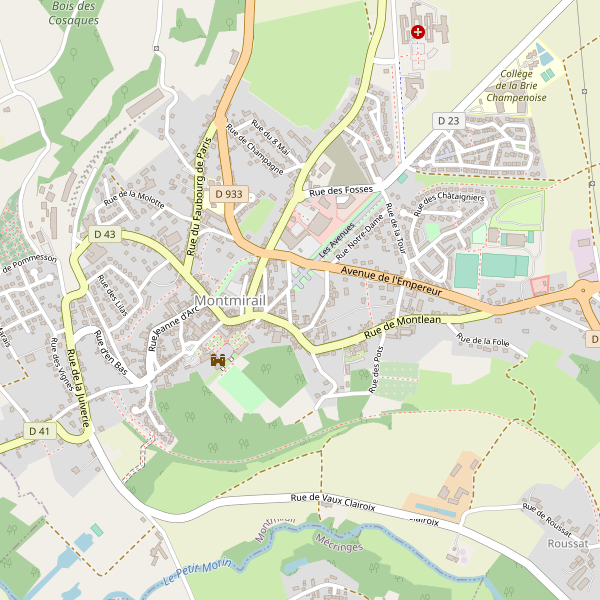 Carte des hotels à Montmirail (Marne) Thumbnail