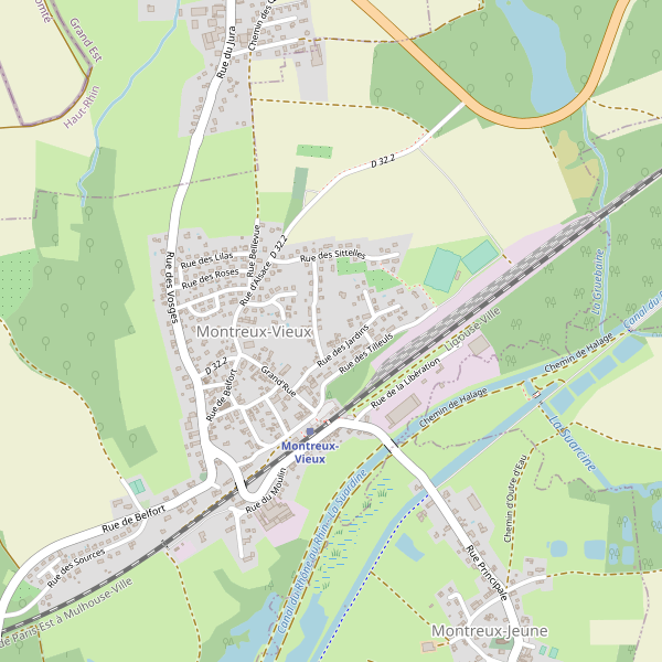 Carte des police à Montreux-Vieux Thumbnail