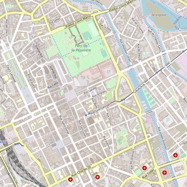 Carte des terrains-de-sport à Nancy Thumbnail