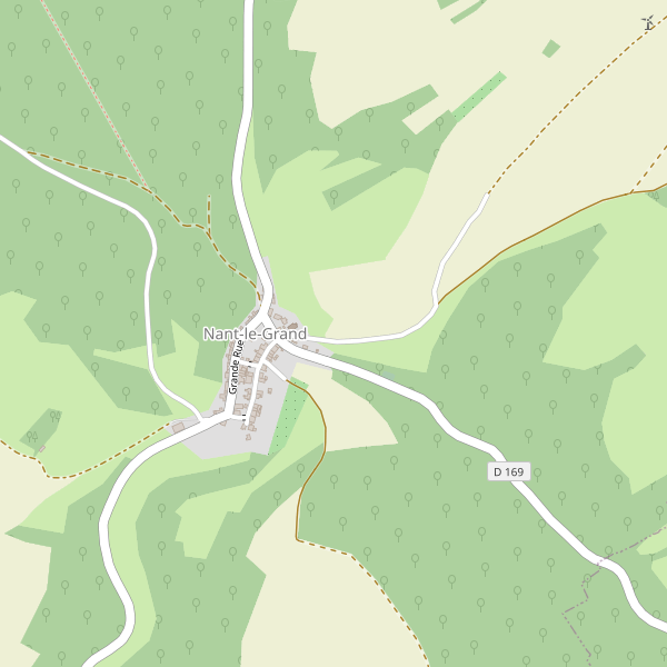 Carte des hotels à Nant-le-Grand Thumbnail