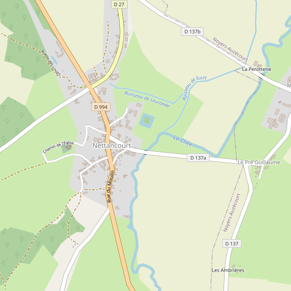 Carte des bedandbreakfast à Nettancourt Thumbnail