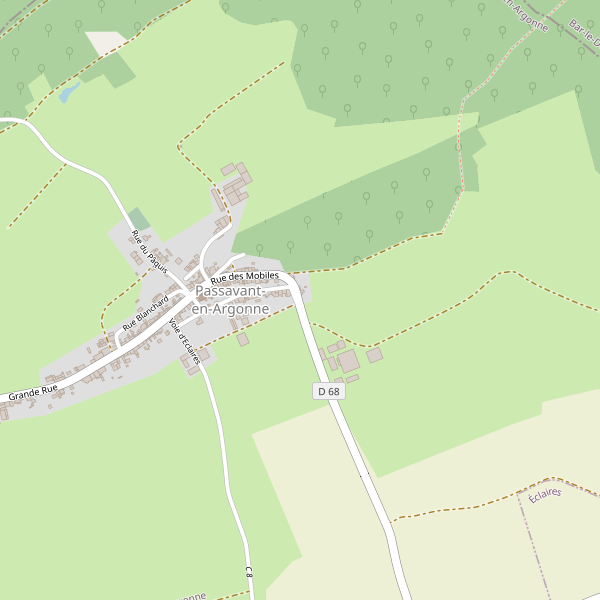 Carte des restaurants à Passavant-en-Argonne Thumbnail