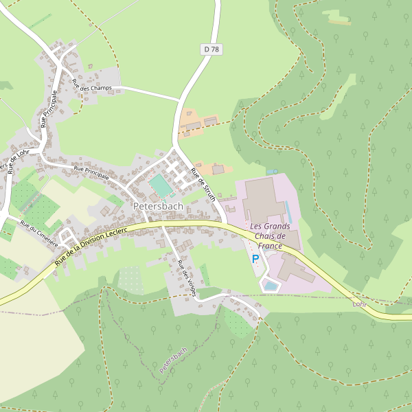 Carte des hotels à Petersbach Thumbnail