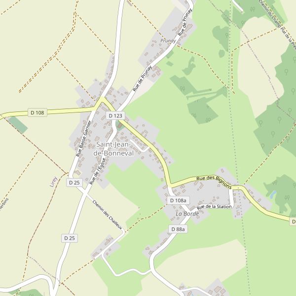 Carte des hotels à Saint-Jean-de-Bonneval Thumbnail