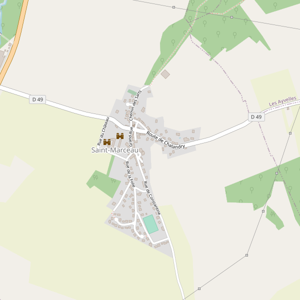 Carte des boites-de-nuit à Saint-Marceau (Ardennes) Thumbnail