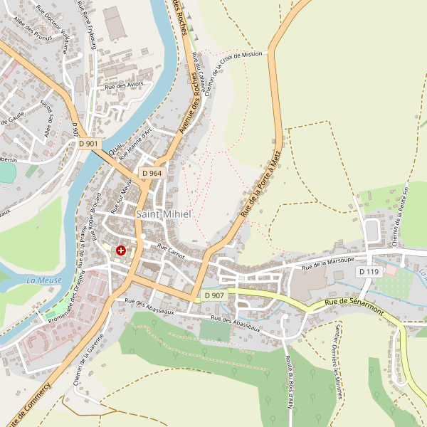Carte des police à Saint-Mihiel Thumbnail