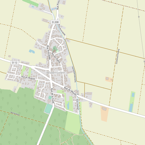 Carte des hotels à Widensolen Thumbnail