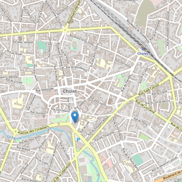 Carte des bibliotheques à Cholet Thumbnail
