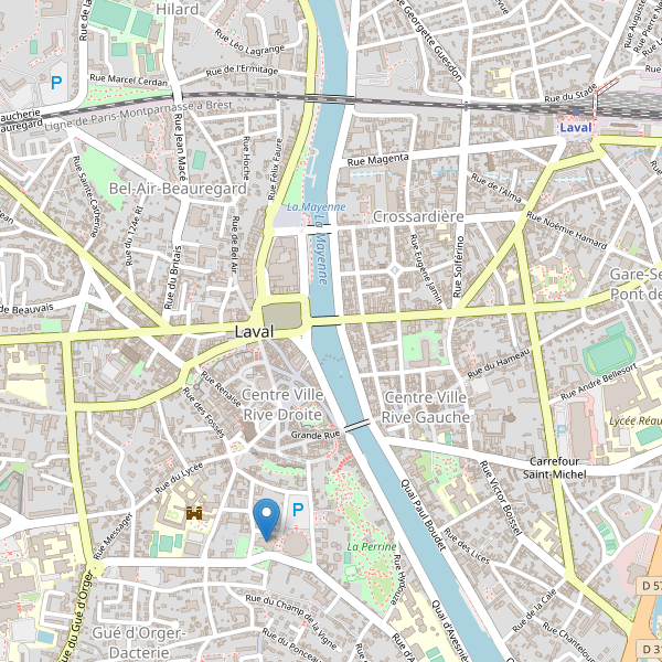 Carte des bibliotheques à Laval (Mayenne) Thumbnail