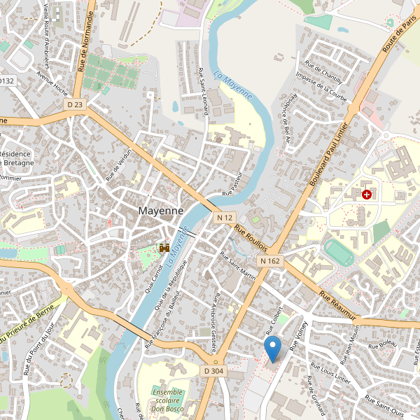 Carte des bibliotheques à Mayenne Thumbnail