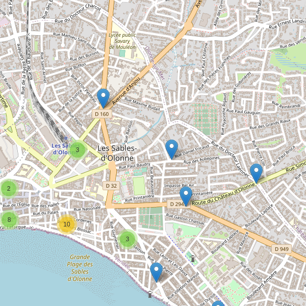 Carte des cafe à Les Sables-d'Olonne Thumbnail