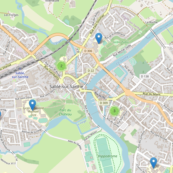 Carte des ecoles à Sablé-sur-Sarthe Thumbnail