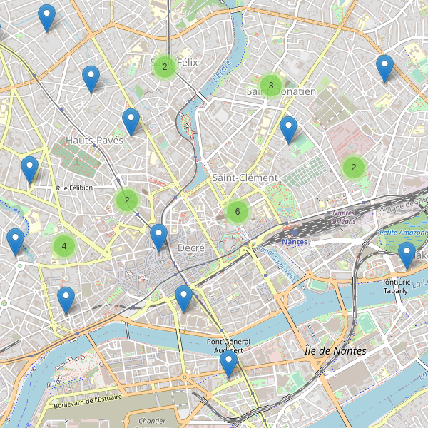 Carte des eglises à Nantes Thumbnail