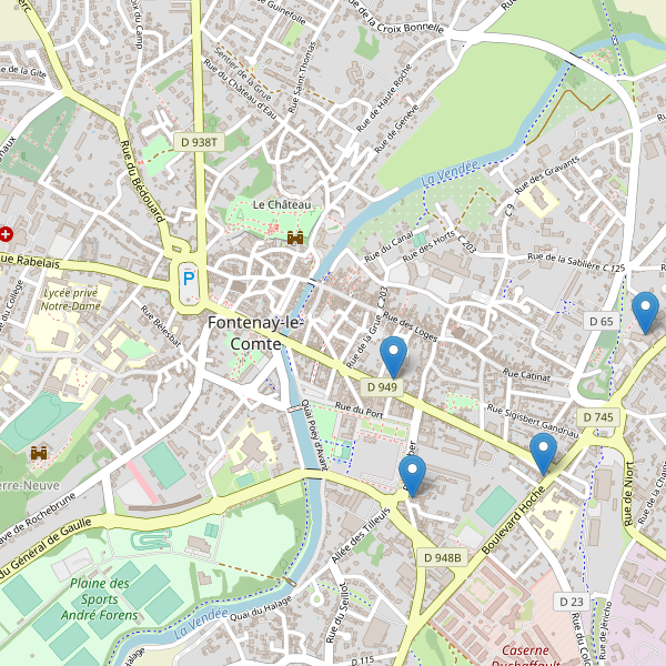 Thumbnail Carte des hôtels à Fontenay-le-Comte