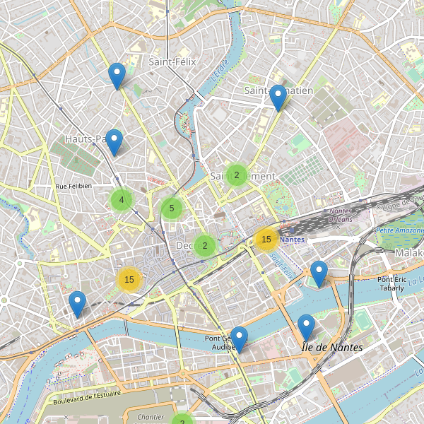 Thumbnail Carte des hôtels à Nantes