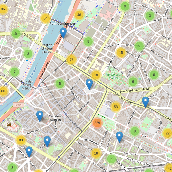 Thumbnail Carte des parkings à Angers