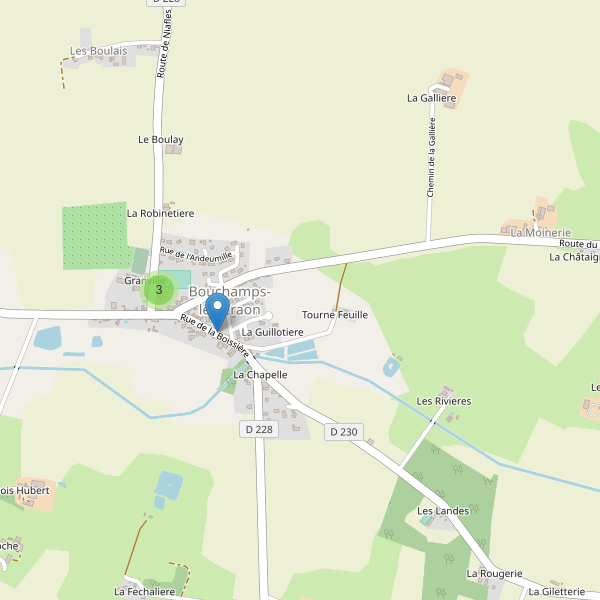 Carte des parkings à Bouchamps-lès-Craon Thumbnail