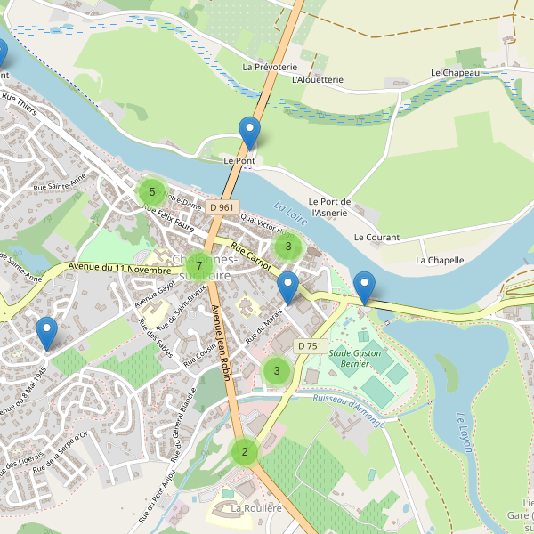 Carte des parkings à Chalonnes-sur-Loire Thumbnail