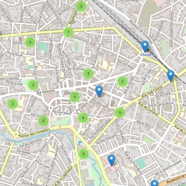 Thumbnail Carte des parkings à Cholet