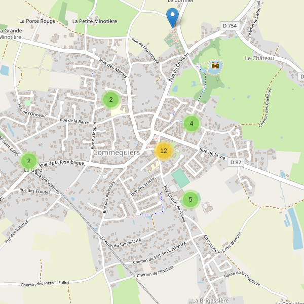 Carte des parkings à Commequiers Thumbnail