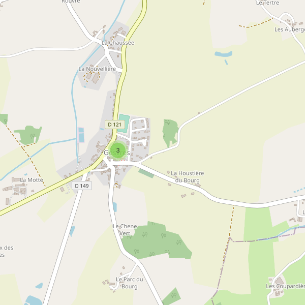 Carte des parkings à Gesvres Thumbnail