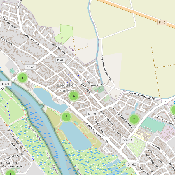 Carte des parkings à L'Aiguillon-sur-Mer Thumbnail