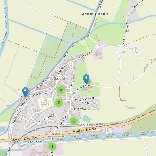 Carte des parkings à L'Île-d'Elle Thumbnail