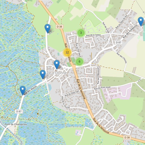 Carte des parkings à L'Île-d'Olonne Thumbnail