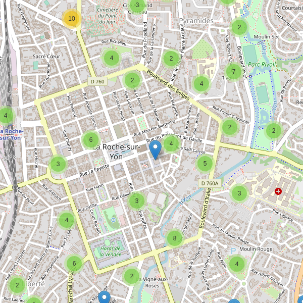 Thumbnail Carte des parkings à La Roche-sur-Yon