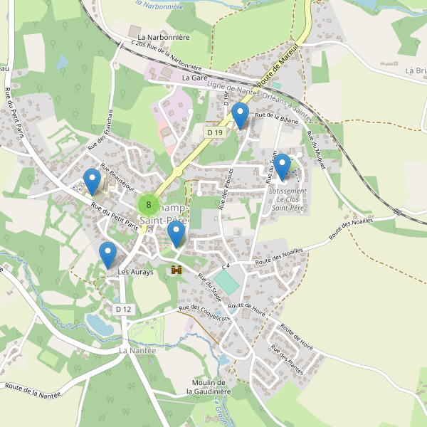 Carte des parkings à Le Champ-Saint-Père Thumbnail