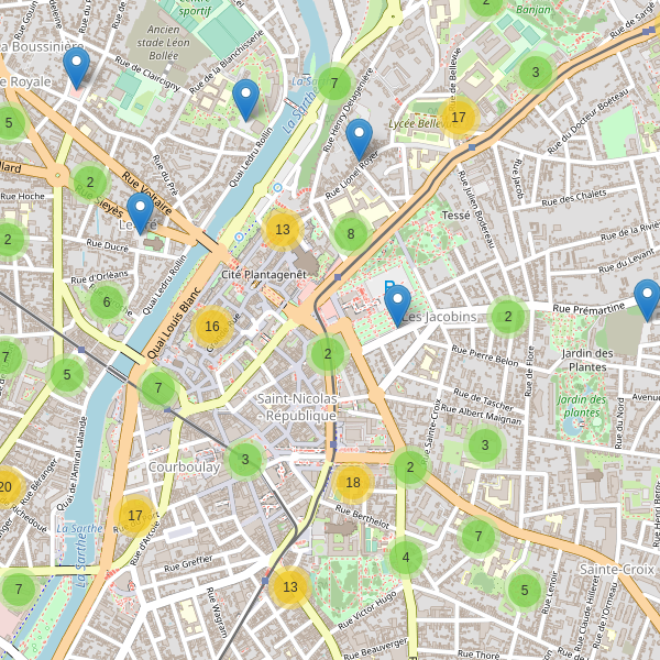 Thumbnail Carte des parkings à Le Mans