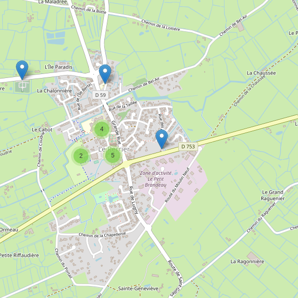 Carte des parkings à Le Perrier (Vendée) Thumbnail