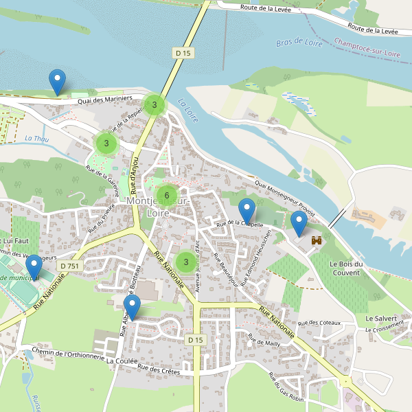 Carte des parkings à Montjean-sur-Loire Thumbnail