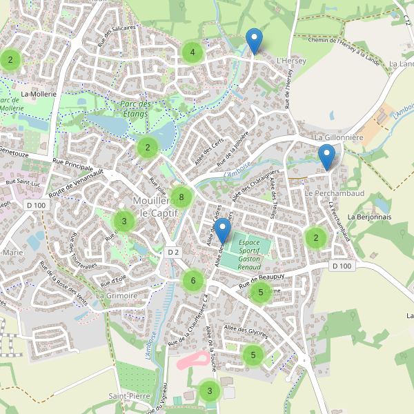 Carte des parkings à Mouilleron-le-Captif Thumbnail