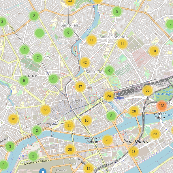 Thumbnail Carte des parkings à Nantes