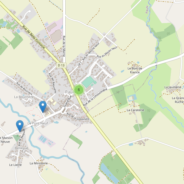 Carte des parkings à Paulx Thumbnail