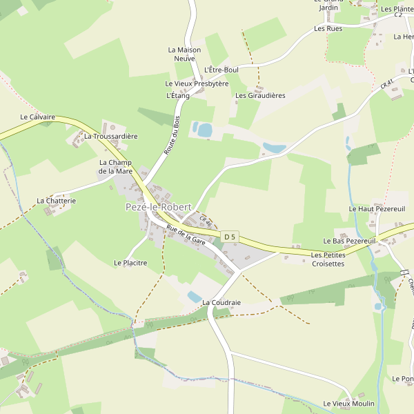 Carte des parkings à Pezé-le-Robert Thumbnail