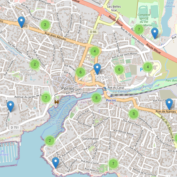 Carte des parkings à Pornic Thumbnail