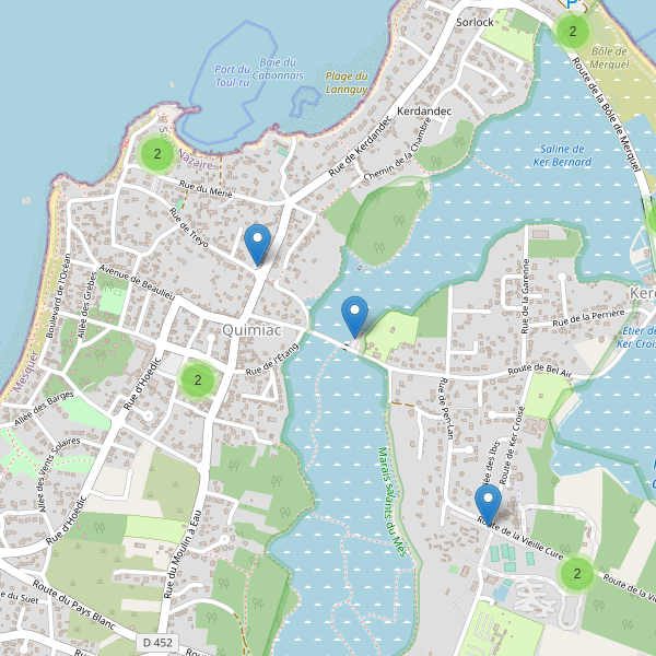 Carte des parkings à Quimiac Thumbnail