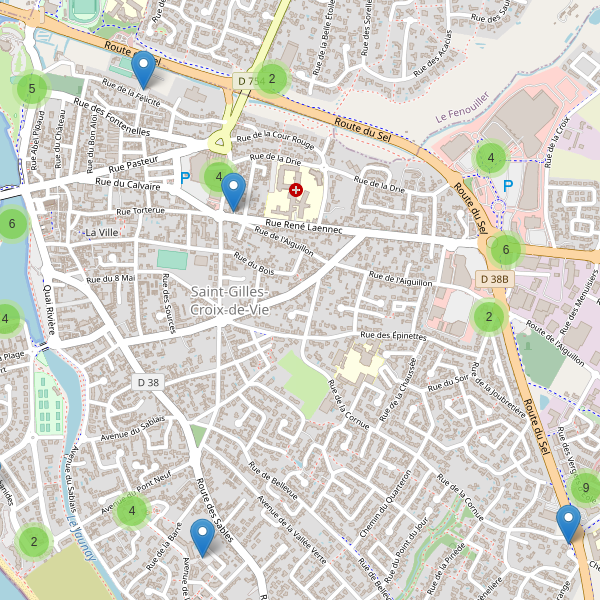 Carte des parkings à Saint-Gilles-Croix-de-Vie Thumbnail
