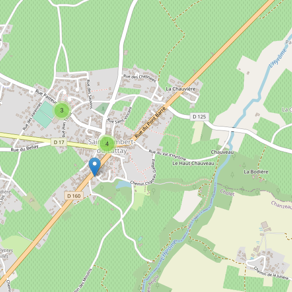 Carte des parkings à Saint-Lambert-du-Lattay Thumbnail