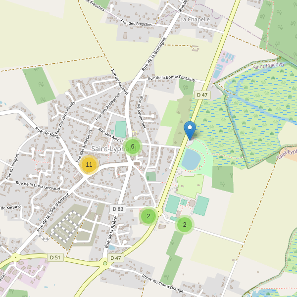 Carte des parkings à Saint-Lyphard Thumbnail