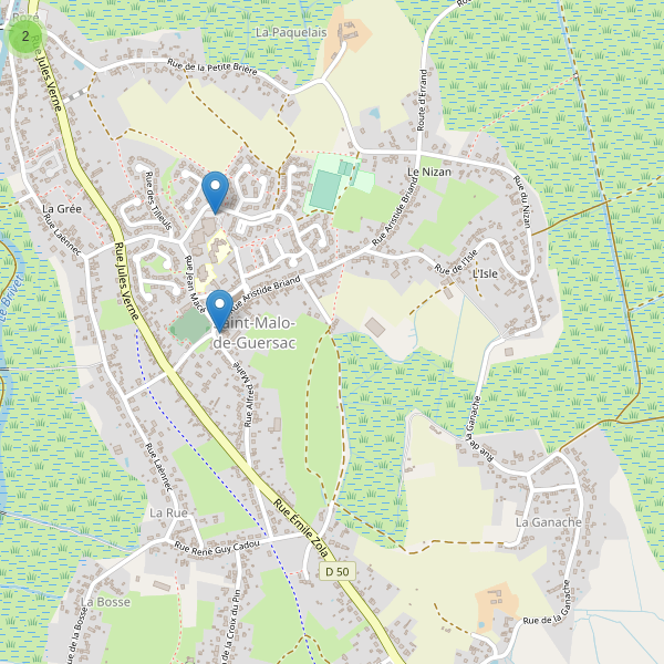 Carte des parkings à Saint-Malo-de-Guersac Thumbnail