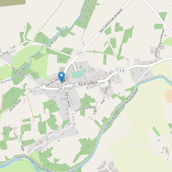 Carte des parkings à Saint-Omer de Blain Thumbnail