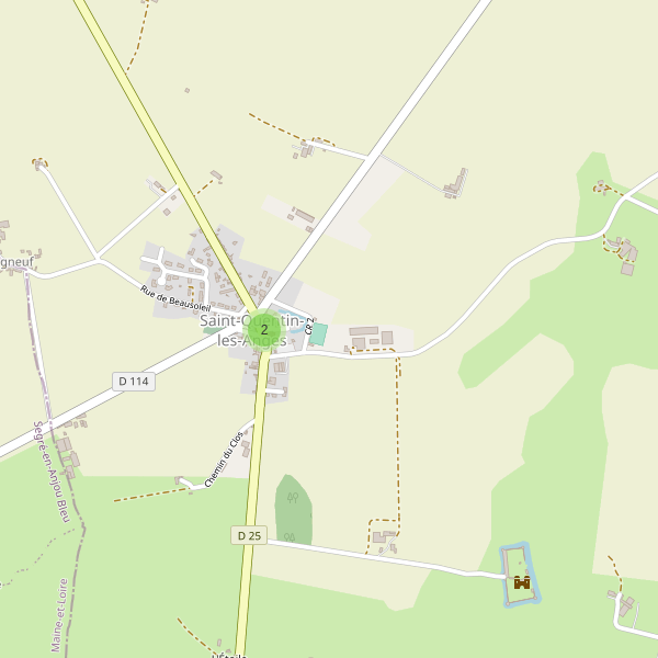 Carte des parkings à Saint-Quentin-les-Anges Thumbnail