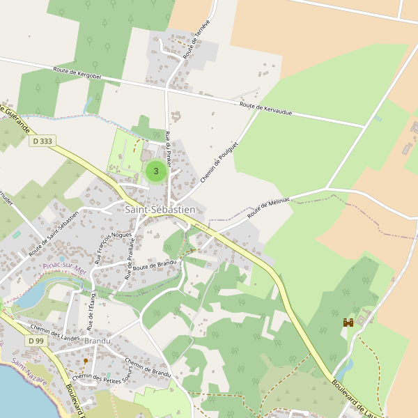 Carte des parkings à Saint-Sébastien (Loire-Atlantique) Thumbnail