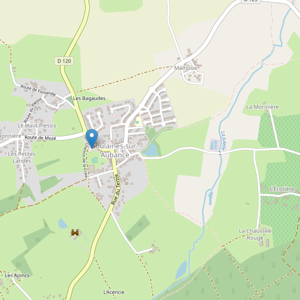 Carte des parkings à Soulaines-sur-Aubance Thumbnail