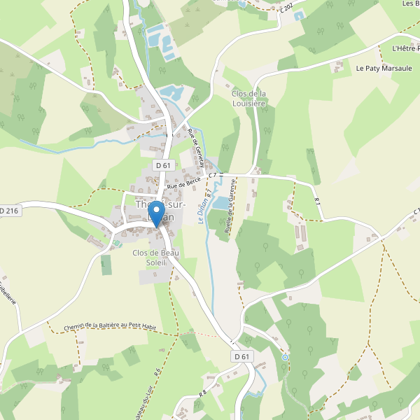 Carte des parkings à Thoiré-sur-Dinan Thumbnail